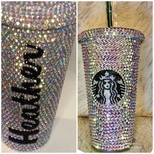 Personalized Your Name Starbucks Bling Rhinestone